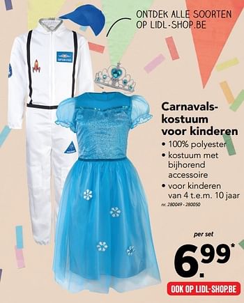 formaat Vermenigvuldiging onderpand Huismerk - Lidl Carnavalskostuum voor kinderen - Promotie bij Lidl