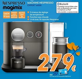 sponsor Verspilling dwaas Magimix Magimix machine nespresso expert m500 - Promotie bij Krefel