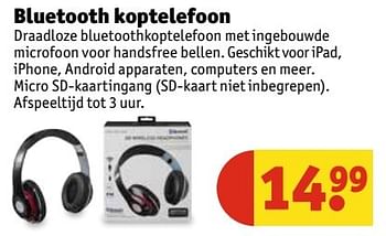 Niet modieus Azijn Verniel Huismerk - Kruidvat Bluetooth koptelefoon - Promotie bij Kruidvat