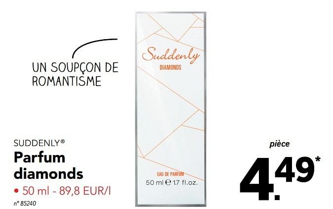 parfum suddenly diamonds prix