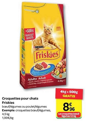 Promotion Carrefour Croquettes Pour Chats Friskies Friskies Animaux Accessoires Valide Jusqua 4 Promobutler