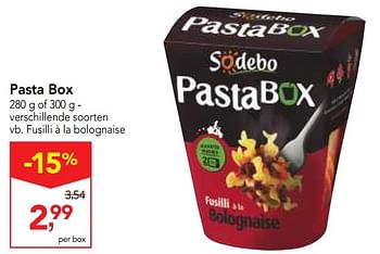 Pasta Box fusilli à la bolognaise - Sodebo - 300 g