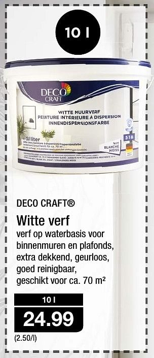 deco craft witte verf promotie bij aldi