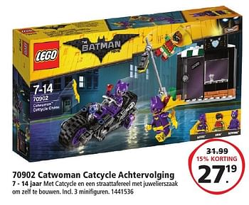 Promoties Catwoman catcycle achtervolging - Lego - Geldig van 30/01/2017 tot 19/02/2017 bij Intertoys