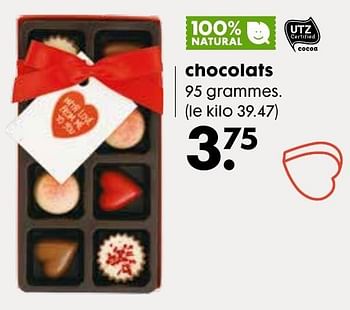 Promotions Chocolats - Produit maison - Hema - Valide de 01/02/2017 à 21/02/2017 chez Hema