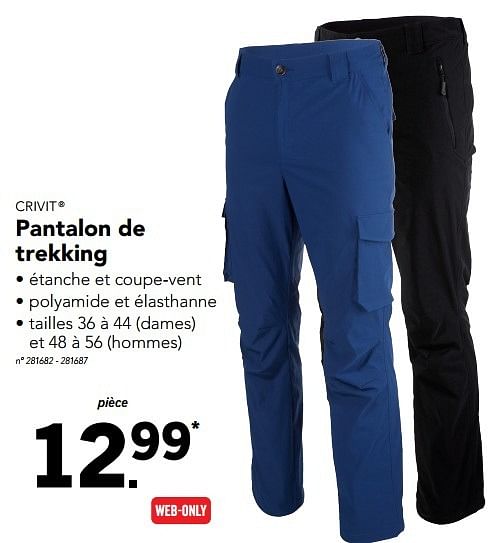 Pantalon best sale trekking lidl