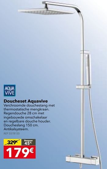 Promoties Doucheset aquavive - AQUA VIVE - Geldig van 21/02/2017 tot 06/03/2017 bij BricoPlanit