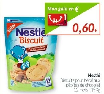 Nestle Nestle Biscuits Pour Bebe Aux Pepites De Chocolat En Promotion Chez Intermarche