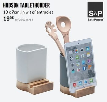 Promoties Hudson tablethouder - Salt & Pepper - Geldig van 30/01/2017 tot 26/02/2017 bij Freetime