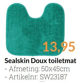 Promoties Sealskin doux toiletmat - Sealskin - Geldig van 01/03/2017 tot 31/03/2017 bij Sanitairwinkel