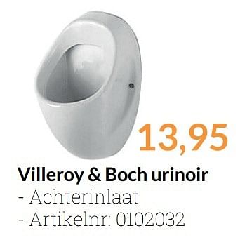 Promoties Villeroy + boch urinoir - Villeroy & boch - Geldig van 01/03/2017 tot 31/03/2017 bij Sanitairwinkel