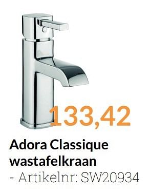 Promoties Adora classique wastafelkraan - Adora - Geldig van 01/03/2017 tot 31/03/2017 bij Sanitairwinkel