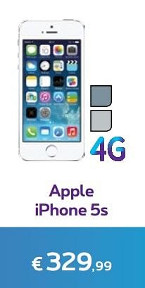 Promotions Apple iphone 5s - Apple - Valide de 01/03/2017 à 02/04/2017 chez Proximus