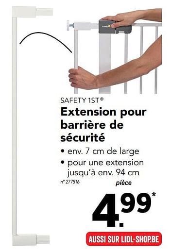 Safety 1st Extension Pour Barriere De Securite En Promotion Chez Lidl