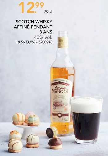 Promotions Scotch whisky affiné pendant 3 ans - Queen Margot - Valide de 13/03/2017 à 22/04/2017 chez Lidl