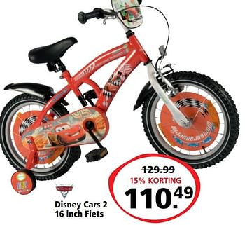 Ithaca een miljard de studie Disney Disney cars 2 16 inch fiets - Promotie bij Bart Smit
