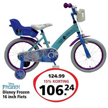 Promoties Disney frozen 16 inch fiets - Disney - Geldig van 06/03/2017 tot 19/03/2017 bij Bart Smit