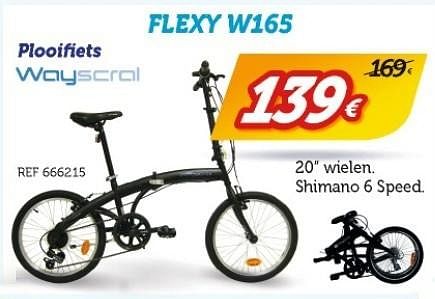 Wayscrall Plooifiets flexy w165 Promotie bij Auto 5