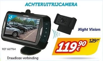 Promoties Achteruitrijcamera night vision - Huismerk - Auto 5  - Geldig van 20/03/2017 tot 11/04/2017 bij Auto 5