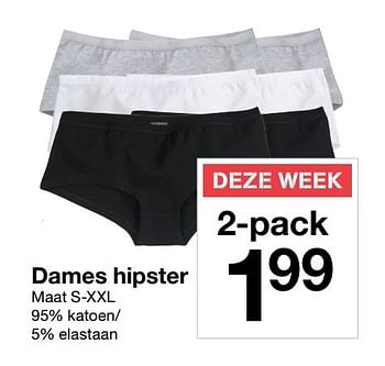 Promoties Dames hipster - Huismerk - Zeeman  - Geldig van 18/03/2017 tot 24/03/2017 bij Zeeman