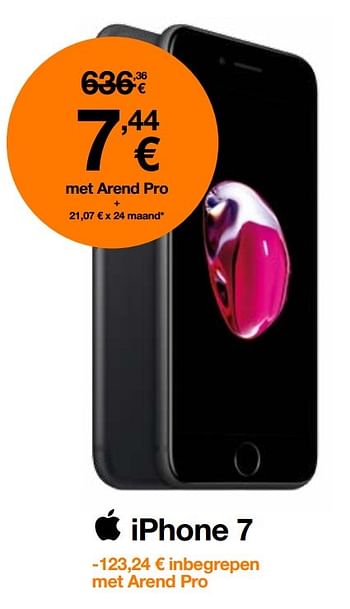 Promoties Apple iphone 7 - Apple - Geldig van 11/03/2017 tot 16/04/2017 bij Orange