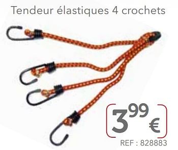 Promoties Tendeur élastiques 4 crochets - Huismerk - Auto 5  - Geldig van 01/04/2017 tot 31/03/2018 bij Auto 5