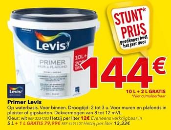 Promoties Primer levis - Levis - Geldig van 28/03/2017 tot 10/04/2017 bij BricoPlanit