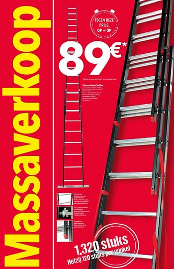 Promoties Omvormbare ladder - Alpos - Geldig van 28/03/2017 tot 10/04/2017 bij BricoPlanit
