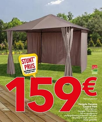 Promoties Pergola panama central park - Central Park - Geldig van 28/03/2017 tot 10/04/2017 bij BricoPlanit