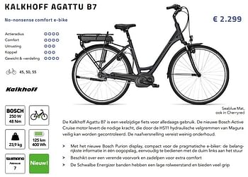 Promoties Kalkhoff agattu b7 - Kalkhoff - Geldig van 01/02/2017 tot 31/03/2017 bij Fiets