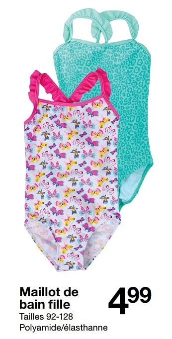 Maillot de bain online fille zeeman