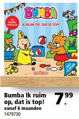 Promoties Bumba ik ruim op, dat is top! - Bumba - Geldig van 20/03/2017 tot 02/04/2017 bij Bart Smit