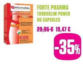 Promoties Forte pharma turboslim power - Forte pharma - Geldig van 06/03/2017 tot 20/06/2017 bij Medi-Market