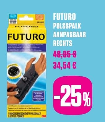 Promoties Futuro polsspalk aanpasbaar rechts - Futuro - Geldig van 06/03/2017 tot 20/06/2017 bij Medi-Market