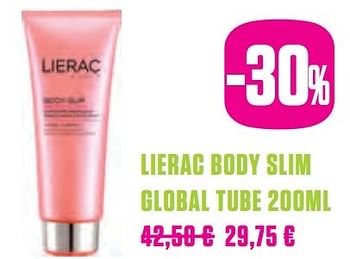 Promoties Lierac body slim global tube - Lierac - Geldig van 06/03/2017 tot 20/06/2017 bij Medi-Market