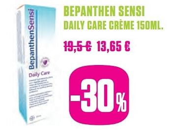Promotions Bepanthen sensi daily care crème - Bepanthen - Valide de 06/03/2017 à 20/06/2017 chez Medi-Market
