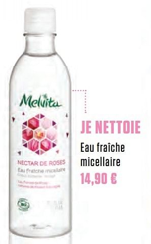 Promotions Je nettoie eau fraîche micellaire - Melvita - Valide de 06/03/2017 à 20/06/2017 chez Medi-Market