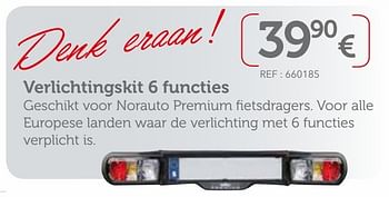 Promoties Verlichtingskit 6 functies - Huismerk - Auto 5  - Geldig van 01/04/2017 tot 31/03/2018 bij Auto 5
