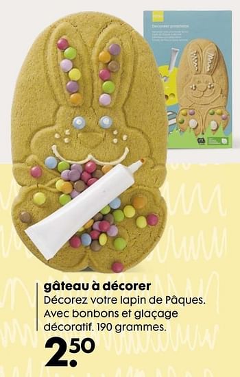 Promotions Gâteau à décorer - Produit maison - Hema - Valide de 22/03/2017 à 18/04/2017 chez Hema