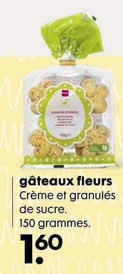 Promotions Gâteaux fleurs - Produit maison - Hema - Valide de 22/03/2017 à 18/04/2017 chez Hema