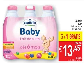 Candia Candia Baby Lait De Suite En Promotion Chez Intermarche