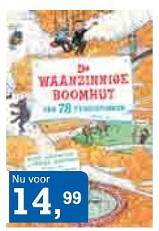 Promoties Actie 25% korting the waanzinnice boomhut - Huismerk - Boekenfestijn - Geldig van 16/03/2017 tot 09/04/2017 bij Boekenfestijn