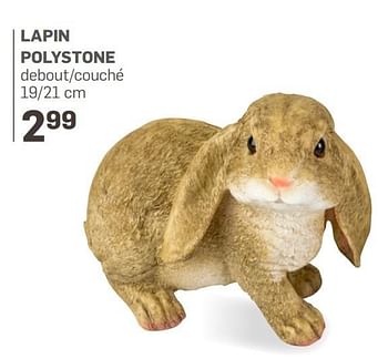 Promotions Lapin polystone - Produit Maison - Action - Valide de 20/03/2017 à 16/04/2017 chez Action