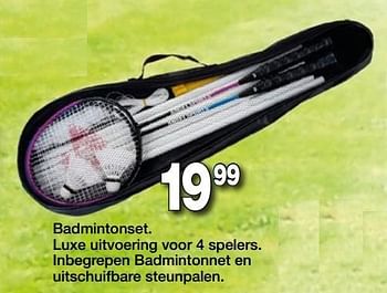 Promoties Badmintonset - Huismerk - Vavantas - Geldig van 28/03/2017 tot 16/04/2017 bij Vavantas