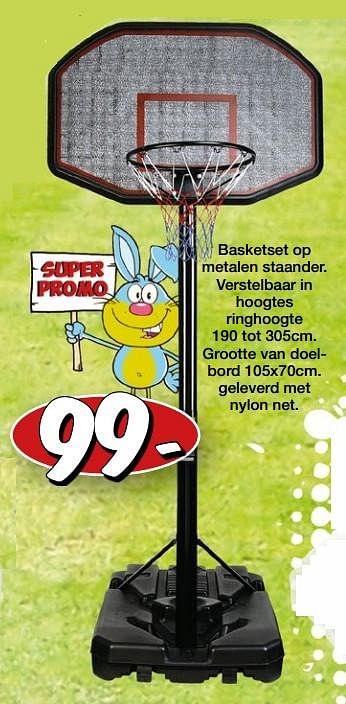 Promoties Basketset op metalen staander - Huismerk - Vavantas - Geldig van 28/03/2017 tot 16/04/2017 bij Vavantas