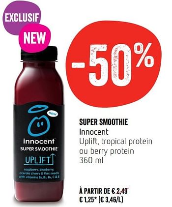 Innocent Super smoothie innocent - Promotie bij Delhaize