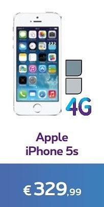 Promotions Apple iphone 5s - Apple - Valide de 03/04/2017 à 01/05/2017 chez Proximus