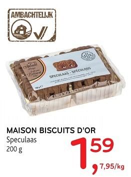 Promotions Maison biscuits d`or speculaas - Maison Biscuits d'Or - Valide de 19/04/2017 à 02/05/2017 chez Alvo