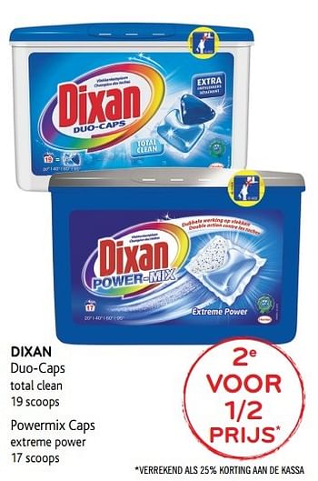 Promoties Dixan duo-caps total clean - Dixan - Geldig van 19/04/2017 tot 02/05/2017 bij Alvo