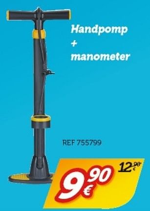 Promoties Handpomp + manometer - Huismerk - Auto 5  - Geldig van 23/04/2017 tot 28/05/2017 bij Auto 5